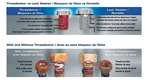 Permatex PTX24250 Medium Strength Thread Locker, Blue, 1.7 fl oz (50 ml)