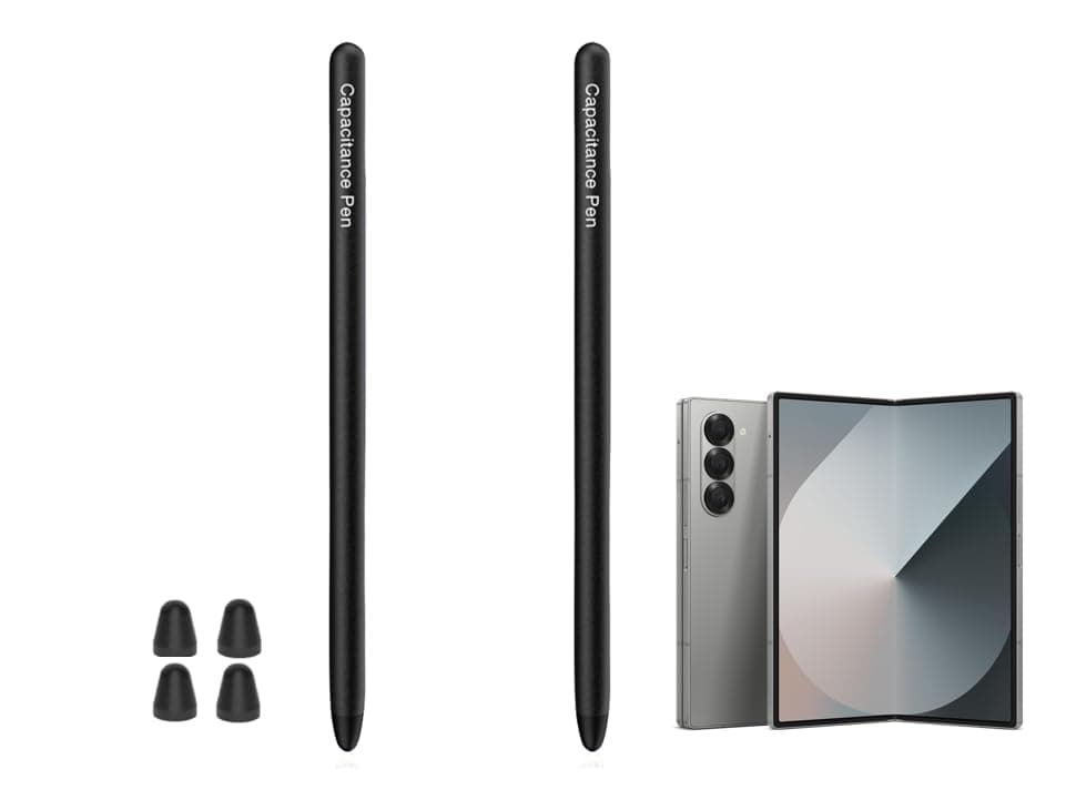 2 Pieces Z Fold 7/6/5 Stylus Pen (Supporting Both Internal External Screen) for Samsung Galaxy Z Fold 6/5 S Pen (Single Black) (2)