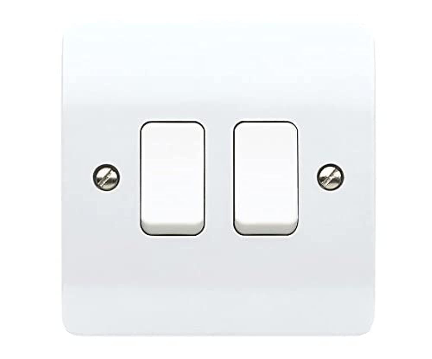 Mk Logic Plus K4872 Whi 10Ax Single Pole 2 Way Plateswitch, Gang