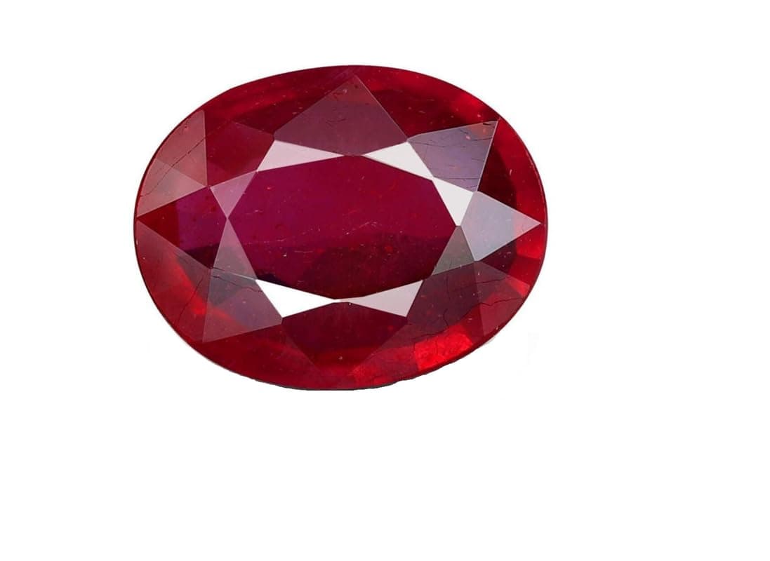 Certified GemsRuby Stone Original Certified 4 Ratti Manik Stone 3.5 Carat Ruby Gemstone Oval Cut रूबी माणिक स्टोन माणिक रत्न ओरिजिनल Natural Manikya Lal Red Burma Ruby Burma Manik Stone 4 Ratti Ruby Gemstone By Certified Gems