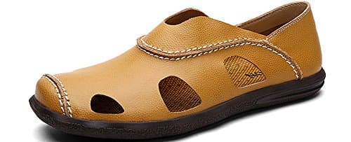 JINBEILE Men's Leather Sandal