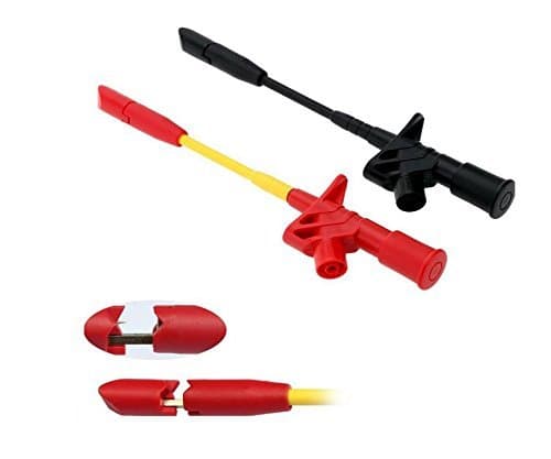 Heavy Duty Insulation Piercing Test Clip, Fully Insulated Quick Piercing Test Clips Multimeter Test Probe Spring Load