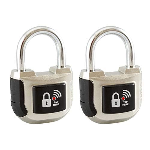 eGeeTouch Smart Padlock Indoor 2nd Gen with Patented Dual Bluetooth+NFC (Double)