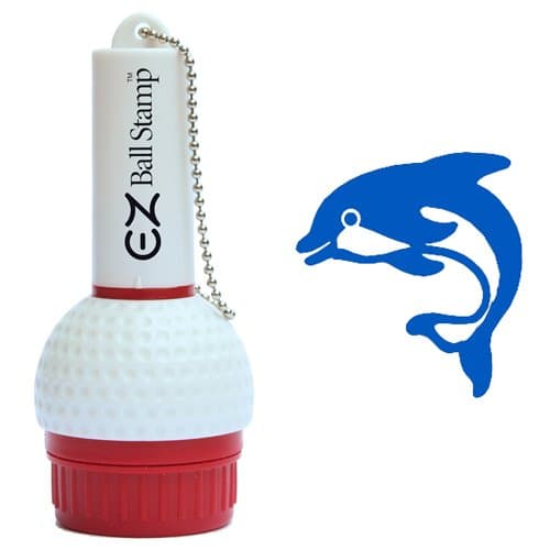 EZBallStamp Golf Ball Stamp - Blue Dolphin