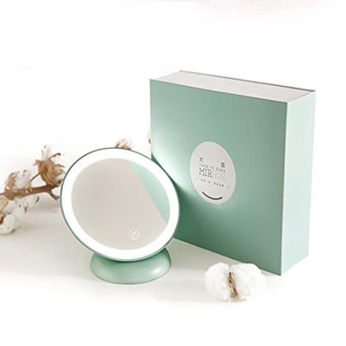 Magnifying Mirror LED Makeup Mirror Wall Mount 360 Rotating Bathroom (A)