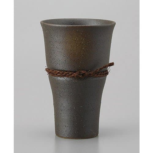 Shochu Cup Udii Hot Water Split Cup (Medium) [3.5 x 5.3 inches (8.8 x 13.4 cm), 11.8 fl oz (350 cc), Earth, Restaurant, Ryokan,