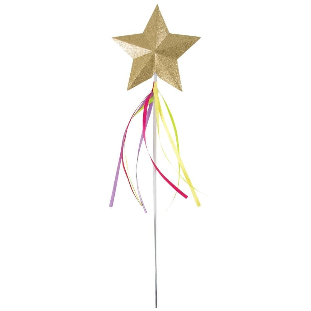 Unique RAINBOW STAR PRINCESS WAND, One Size