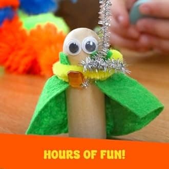 Kid Made Modern New Arts and Crafts Library Set - Kid Crafting Supplies, Art Projects in a Box,, Multicolor