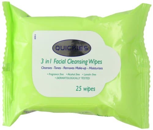 Quickies 3-in-1 Face Wipes by Quickies