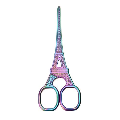 Richi Antique Vintage Eiffel Tower Shape Scissors 5.51 x 2.05 Inch (Colorful)