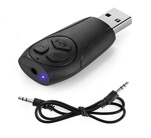 USB Bluetooth 4.1 Receiver Wireless 3.5mm Audio Adapter Handsfree Car Kit/Built-in Mic/MP3 Player/tf card reader for Home/Automotive Audio Stereo System
