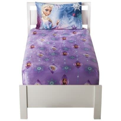 Disney Frozen Micro Mink Fitted Sheet and Pillowcase Set