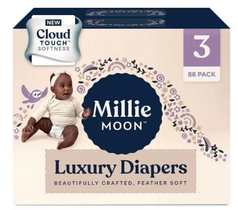 Generic Millie Moon Luxury Diapers - (Select Size and Count), White