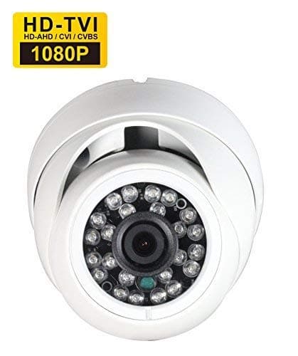 SKYVIEW HD 1080P TVI CCTV Camera, 2 Mega Pixel CMOS Sensor, 3.6mm Fixed Lens and 24 IR LEDs, IP66 Waterproof Day/Night Vision IR Cut Security Camera - ONLY TVI