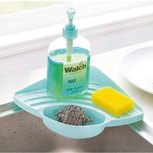 WiCool Sponge Holder, Kitchen Sink Suction Holder Sponge Caddy Suction Cup Holder Drainer Rack for Sponges, Brush, Soap, Towel, Scrubbers, and Dishwashing Liquid for Kitchen Sink