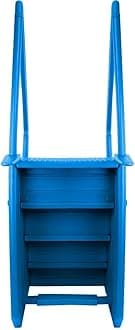 Aqua Select Anti-Slip in-Pool Steps | Blue | for Above Ground Swimming Pools | Can Mount to Decks 48" to 54" H | Safety Stairs Capacity Up to 250 lbs