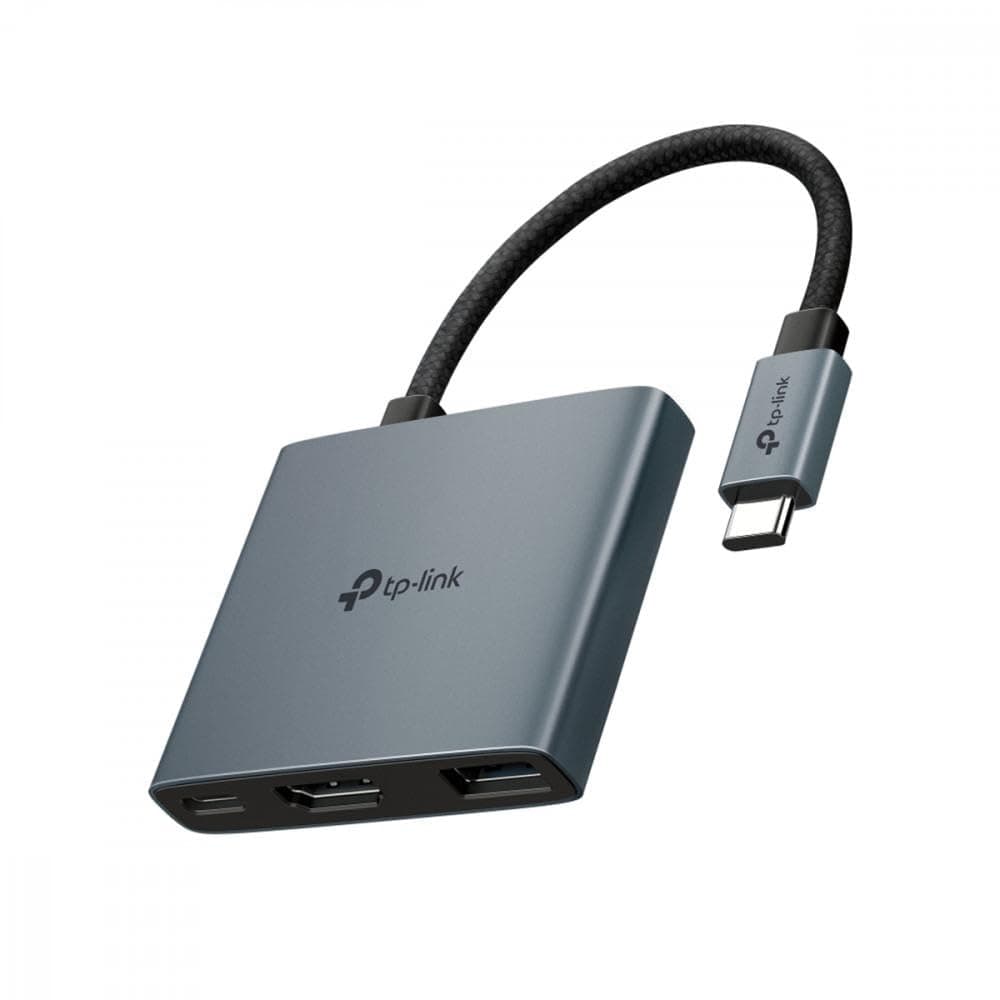 TP-Link UH3020C USB Type-C 3-in-1 Hub|1× USB-A Data Port|4K@60Hz HDMI|5 Gbps Speed|Plug & Play|driver-free install with Mac OS, Windows 11/10/8.1/8/7, Linux OS, iPadOS, iOS, Android, and Chrome OS.
