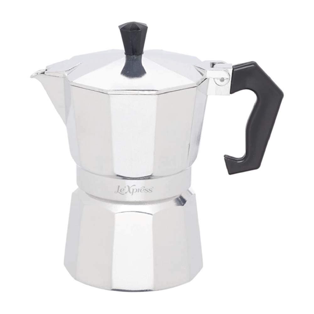 KitchenCraft Le'Xpress 3-Cup Stove Top Espresso Maker, 150 ml