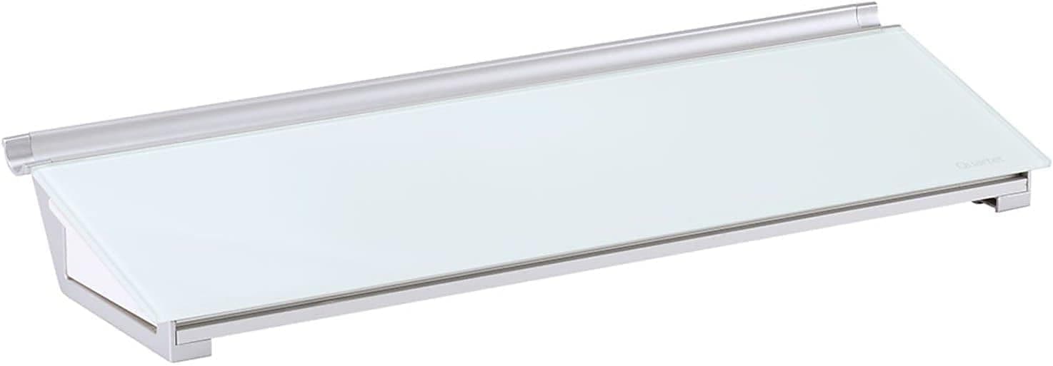 Quartet Infinity Dry Erase Glass Desktop Table Top Board with Marker & Tray, Non-Magnetic Whiteboard with bottom storage, Desktop Glass pad for School, Office, 1.5 x 0.5 feet, 46 x 15cm, 18 x 6 inches