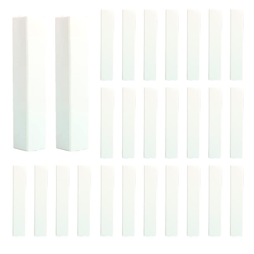 COSIDEA 50 PCS Empty White Lip Gloss Boxes W21 xW21 xH121mm / 0.83*0.83*4.76 inch, Cosmetic Perfume / Mascara Box Packaging for Small Business Wholesale, small Kraft Paper Box Luxury Holder Wrapping