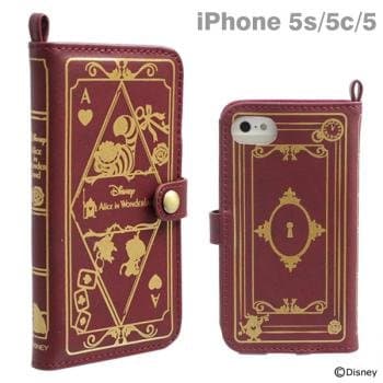 Disney Characters Old book iPhone 5/5S/5C Case(Alice in Wonderland /Burgundy)
