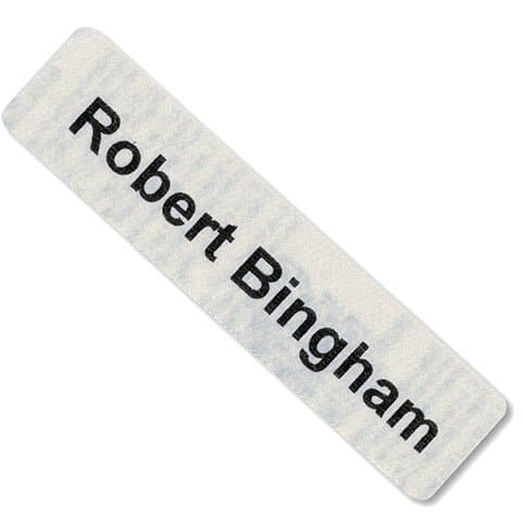 Large ID Printed Name Tapes/Labels IRON-ON School Uniform tags Pre-Cut nametapes in Soft satin fabric - TO SEND PRINTING DETAILS - TO SEND NAME use the GIFT MESSAGE OPTION at the checkout. (24)