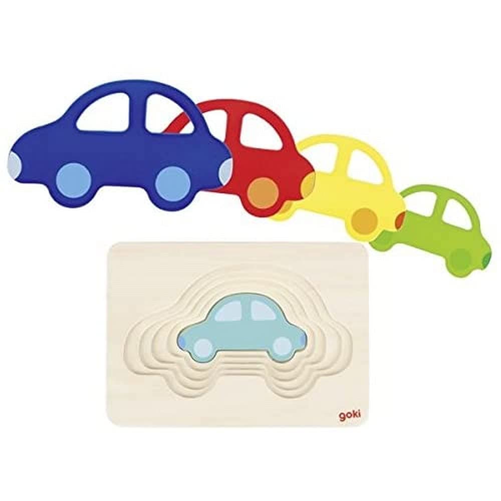 Goki57485 Car Puzzle, Colourful