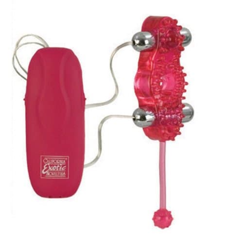 Vibrating Triple Blaster Enhancing Pleasure Ring w/Triple Action