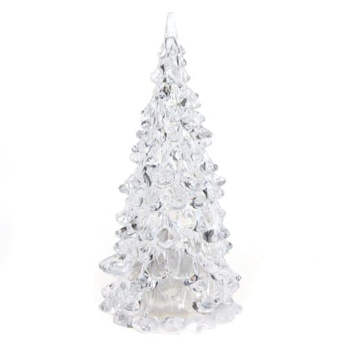 Cute 7 Colors Changing Crystal Xmas Tree LED Night Light Toy Pocket Christmas Wedding Decoration Candle Lamp Bulb Nightlight holiday For Child Gift Decor Romantic Home Battery operated