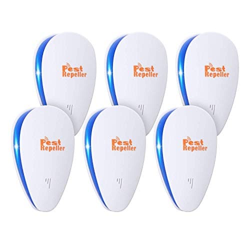 [2018 NEW]Ultrasonic Pest Repeller Plug in Pest Control - Electrical Mice Repellent & Bug Repellent in Pest Repellent - Ant Repellent for Mosquito,Mice,Rat,Flea,Fly,Roach,Spider- Eco-friendly(6 PACK)