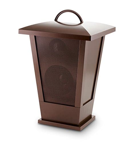 Fine Audio Bluetooth Speaker Lantern with LED Lights, 7.75" x 7" x 11.75", Copper