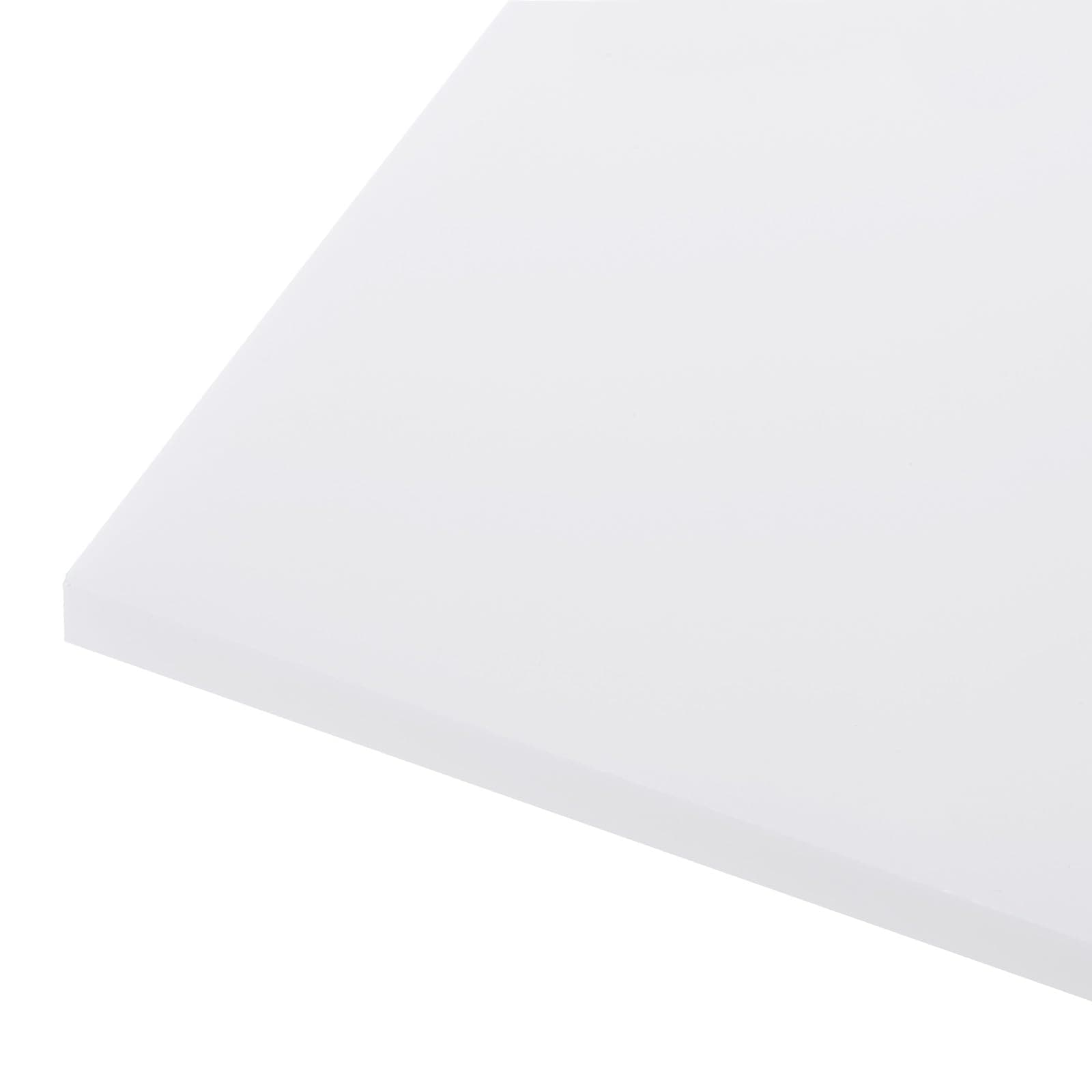 6" x 6" x 1/4" HDPE Plastic Sheet, High Density Polyethylene Sheet Cutting Board White Solid Block, [for DIY, Home Floor]