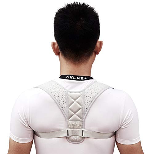 yage Adjustable Posture Corrector, Upper Back Brace Back Pain Relief Support for Men and Women(White)