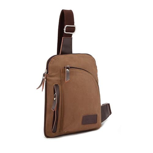 Canvas Chest Pack Messenger Bag Chest Backpack Casual Small Bag