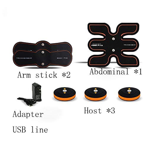 Rechargeable EMS Multi-Function Electrical Stimulation Muscle Training Abdominal Exerciser Device