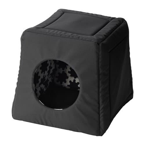 IKEA Lurvig Cat Bed House Black