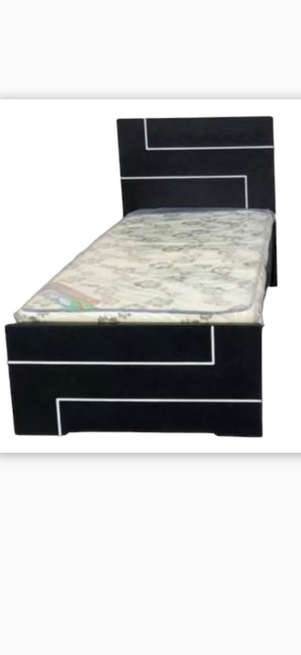 Single Bed, Mattress Included single bed, crafted from MDF, is designed to provide both comfort and style to your bedroom. is perfect for a single sleeper.