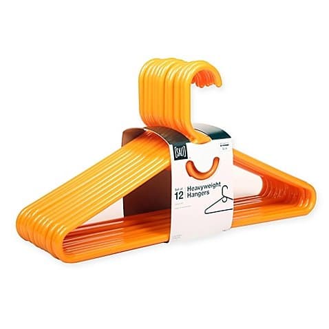 Extra Strong 12-Pack Heavyweight Hangers (ORANGE)