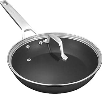 MSMK 30cm Large Frying Pan,PFOA PTFE Free Non Stick Induction Frying Pan with Stainless Steel Handle，Scratch-Resistant, Cleaned Easily Cooking Pan，Oven Proof Frying Pans, 10 Year Guarantee