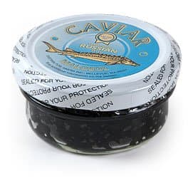 Sturgeon (Black) Caviar 56 g (2 oz.) jar, Complementary Overnight Shipping