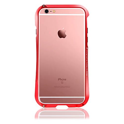 Hismo iPhone 6/6S Case Bobyt Metal Frame Case for iPhone 6/6S 6 Plus/6S Plus Shockproof Metallic Case Protective Rugged Bumper,Aluminum Metal Frame Bumper Case(Red 6 Plus/6S Plus)