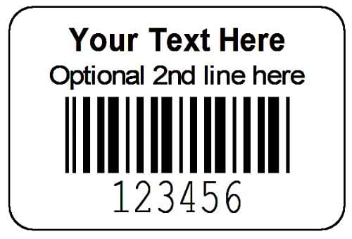 1000 Roll 1-1/2" x 1" Printed Serial Number Bar Code Labels - Sequential Barcode Stickers - Consecutive Number - Custom Printed