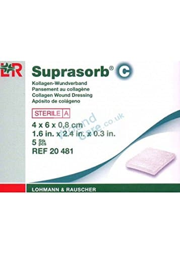 Suprasorb C Collagen Wound Dressing, 6 x 4 cm