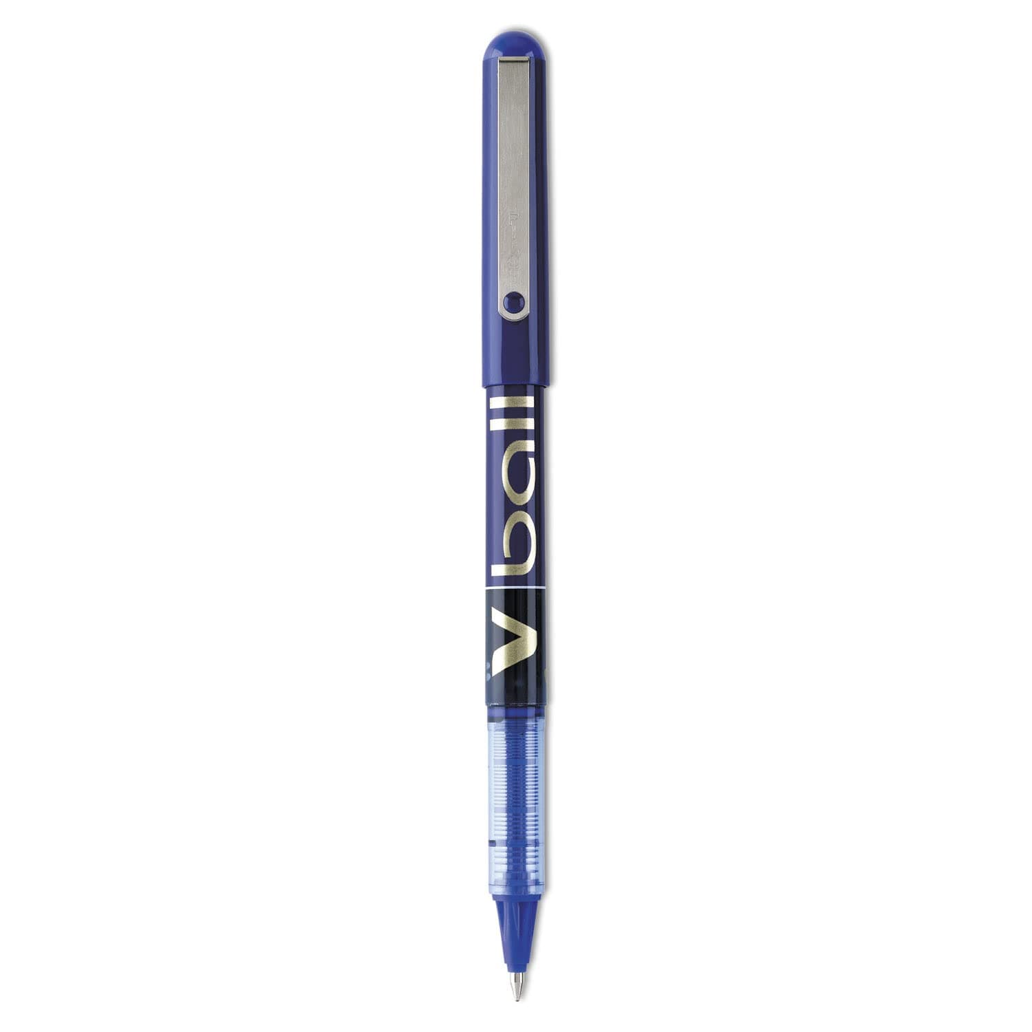 Pilot Vball Liquid Ink Pen - Fine Pen Point Type - 0.7 mm Pen Point Size - Blue Ink - Blue Barrel - 12