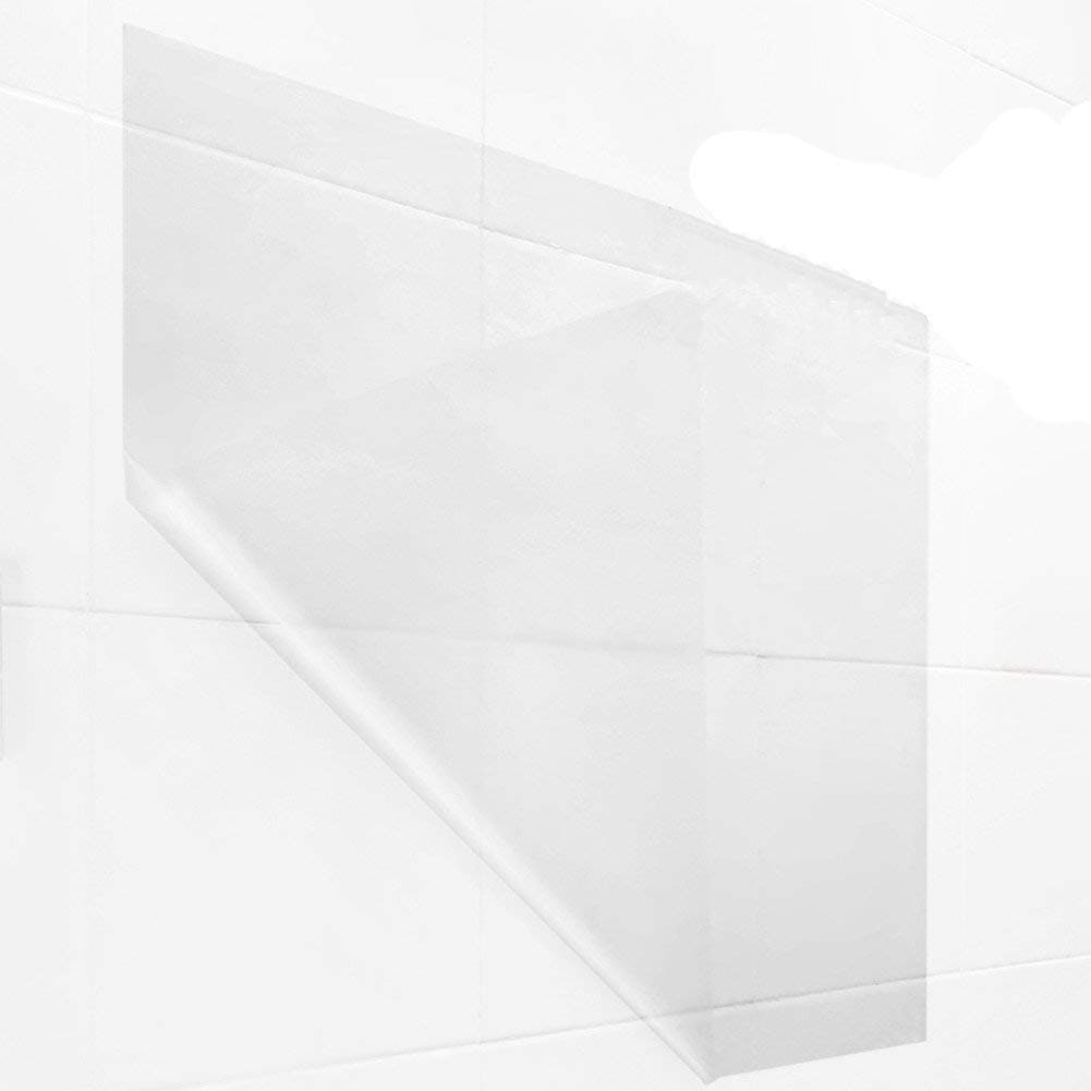 Emoyi Oil Proof Kitchen Backsplash Tile Wall Protector Transparent Vinyl Decal Sticker,23inchesx35inches /4pcs