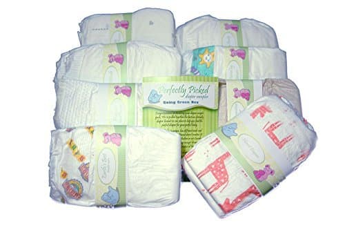 Perfectly Picked Diaper Sampler- Going Green Box - Eco Friendly Disposable Diaper Variety Pack (Diaper Size 3) Size: Diaper Size 3 Model: PP-GGB (Newborn, Child, Infant)