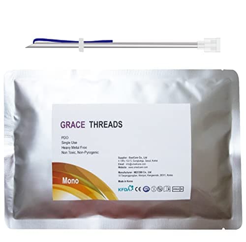 GRACE Threads Grace PDO Thread Lift / Face Whole Body / Mono Type 100pcs - 13 Sizes (31G-12mm)