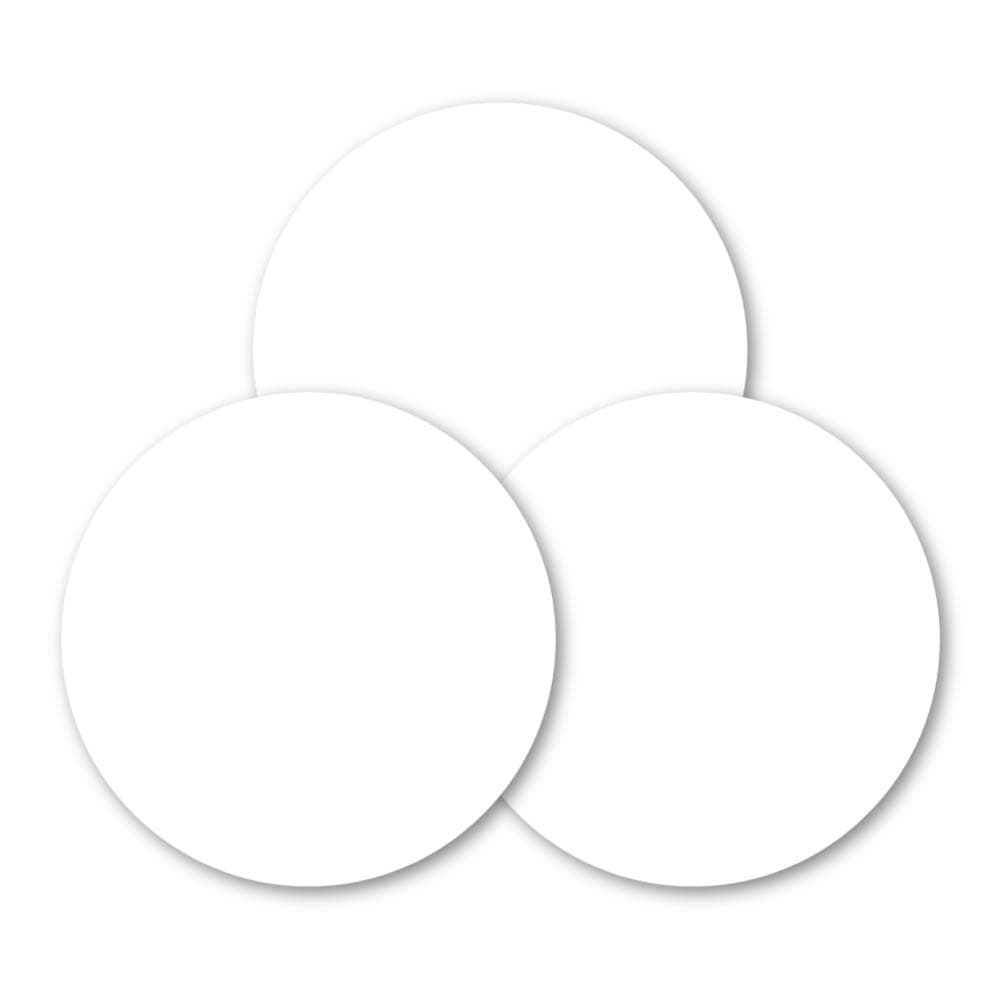 Aluminum Trophy Disk Sublimation Insert - 2 round - 1-sided Gloss (100/case)