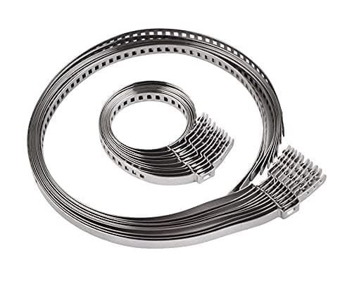 FerbaoUniversal Adjustable AXLE CV Joint Boot Crimp Clamp Kit,10 Pcs(5pcs Small+ 5pcs Large)