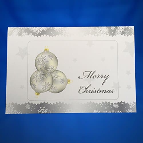 Personalized Christmas Card - Silver and Gold